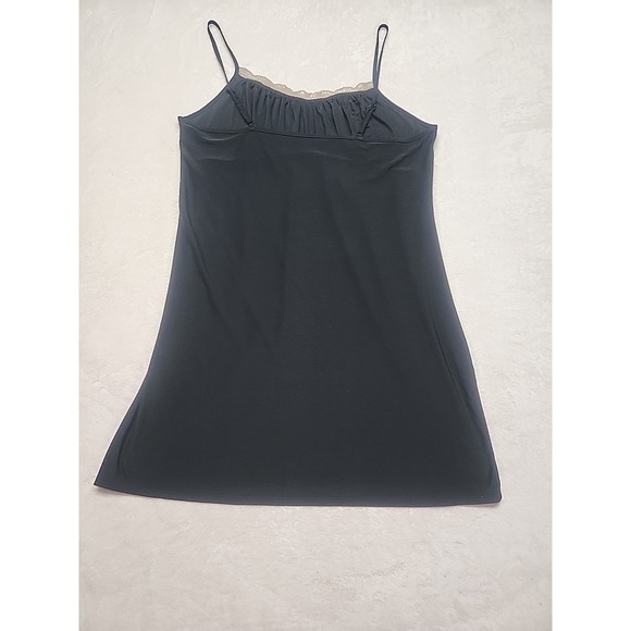 Gilligan & O'Malley Night Gown Women Large Black Scoop Neck Sleeveless Intimates - Picture 5 of 5